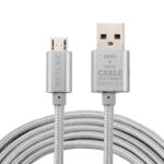 Skylax Kopmaz Hasırlı Usb ve Data Şarj Kablosu Micro - Görsel 6