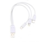 Skylax 3 in 1 20cm Iphone Micro Type-c Data Kablosu