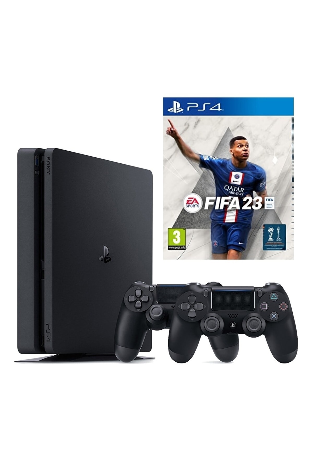 playstation-4-slim-1-tb-2-ps4-kol-ps4-fifa-23-147.jpg Playstation 4 Slim 1 Tb + 2. Ps4 Kol + Ps4 Fifa 23 - Görsel 1