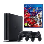 Playstation 4 Slim 1 TB + 2. PS4 Kol + PS4 Pes 2020