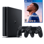 Playstation 4 Slim 500 GB + 2. PS4 Kol + PS4 Fifa 2022