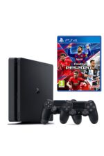 Playstation 4 Slim 500 GB + 2. PS4 Kol + PS4 Pes 2020
