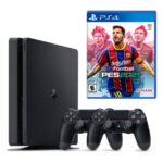 Ps4 Slim 500gb Konsol + 2. Ps4 Kol + Ps4 Pes 2021