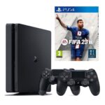 Sony Playstation 4 Slim 500 GB Oyun Konsolu + 2 Kol + Fifa 2023 (İthalatçı Garantili)